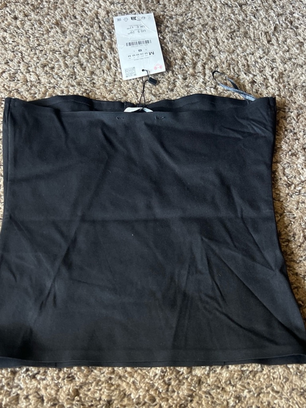 Zara Black Mini Skirt - Sleek Tube Silhouette